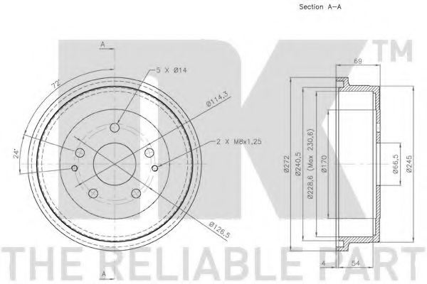 NK 255103 Brake Drum